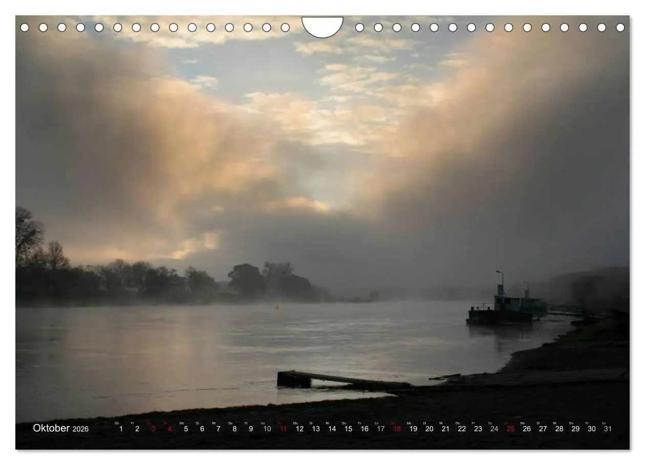 Bild: 9783516097115 | Die Elbe in Dresden-Laubegast (Wandkalender 2026 DIN A4 quer),...