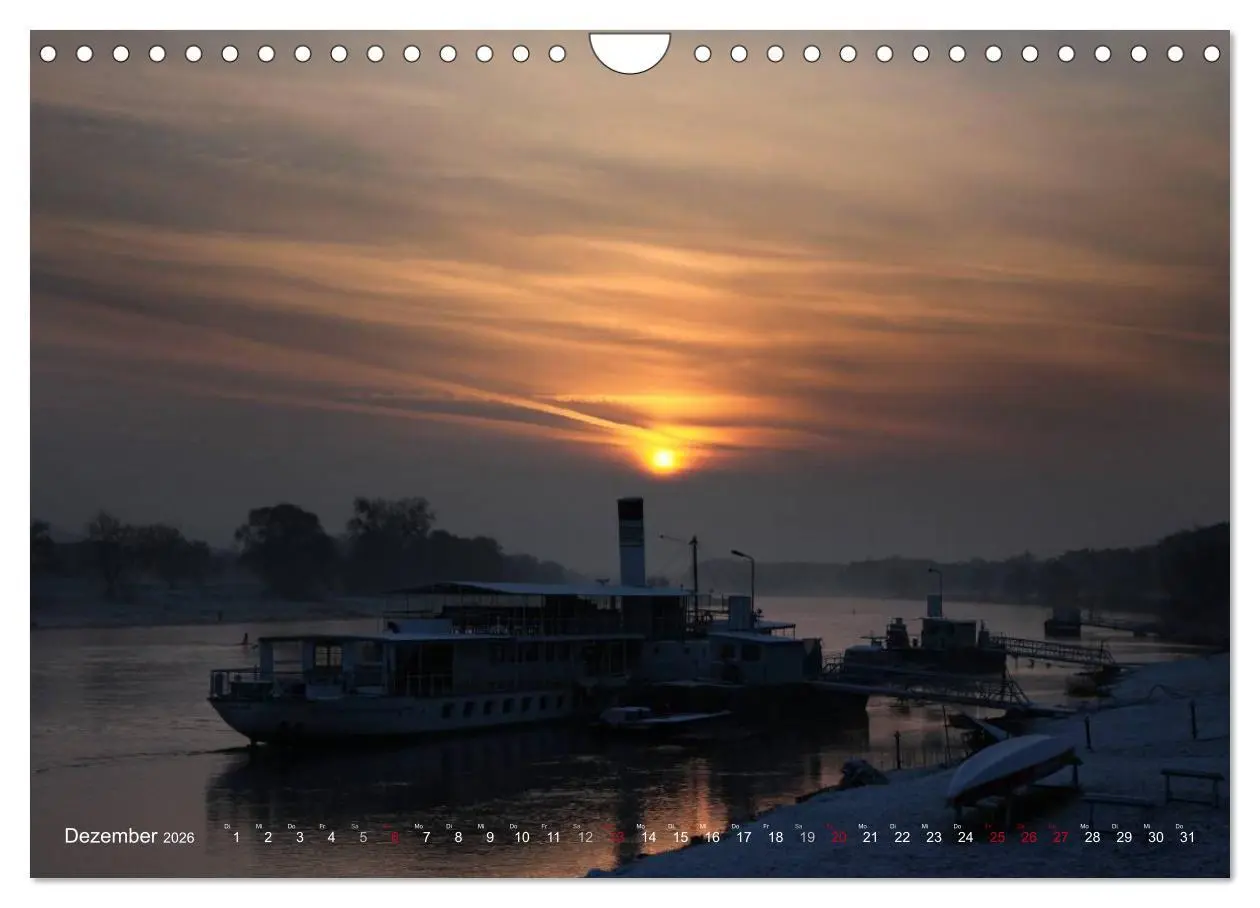 Bild: 9783516097115 | Die Elbe in Dresden-Laubegast (Wandkalender 2026 DIN A4 quer),...