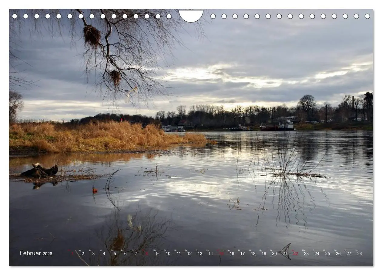 Bild: 9783516097115 | Die Elbe in Dresden-Laubegast (Wandkalender 2026 DIN A4 quer),...