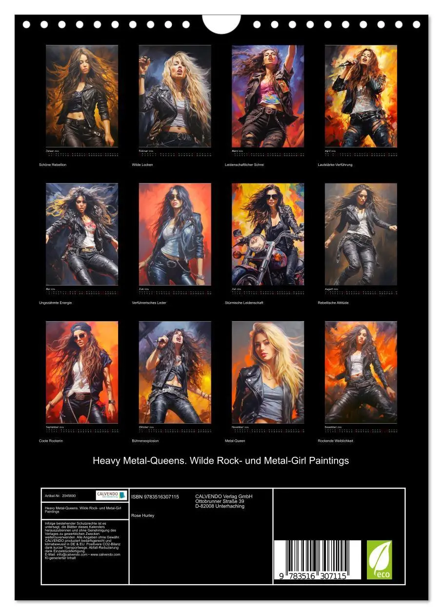 Bild: 9783516307115 | Heavy Metal-Queens. Wilde Rock- und Metal-Girl Paintings...
