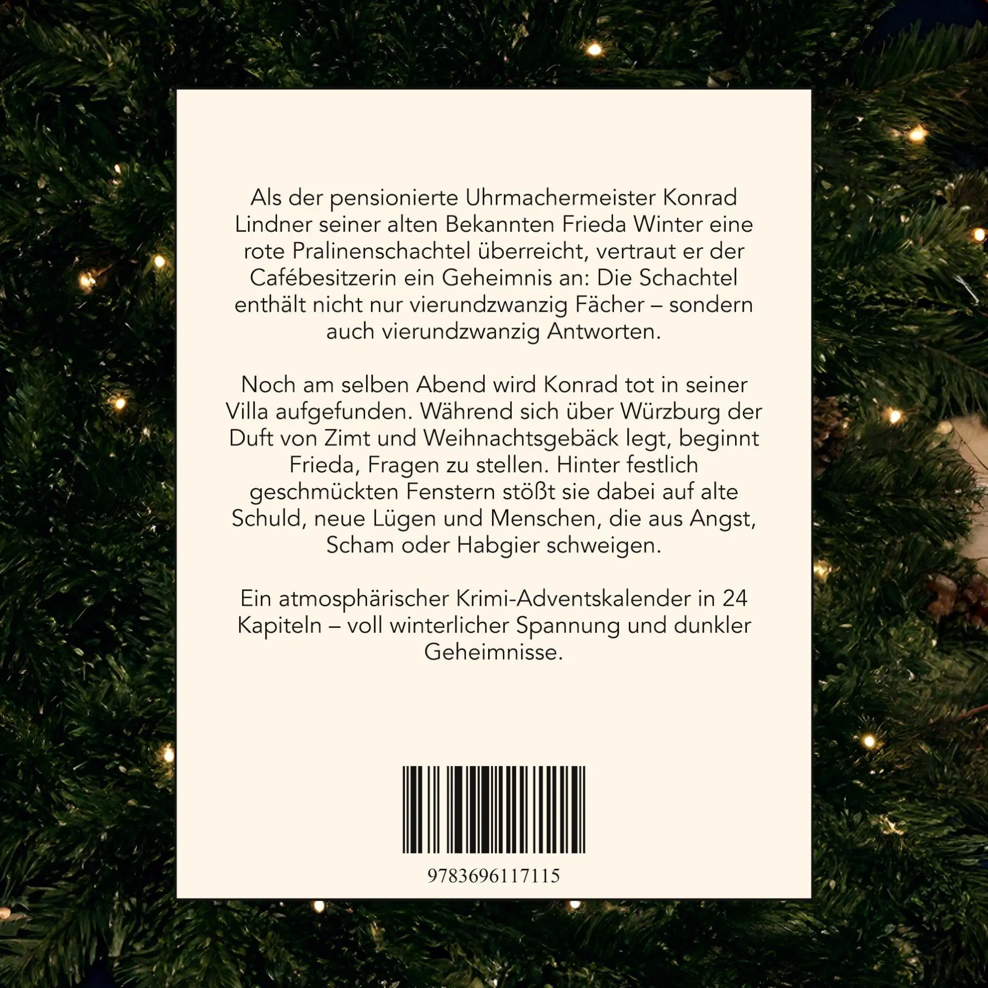 Rückseite: 9783696117115 | Mord in Würzburg | Der Krimi-Adventskalender in 24 Akten | Eva Schmidt