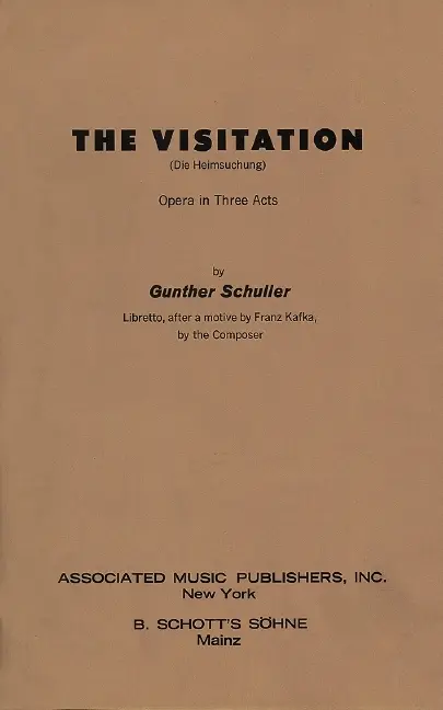 Cover: 9783795737115 | Die Heimsuchung | Gunther Schuller | Broschüre | 48 S. | Deutsch