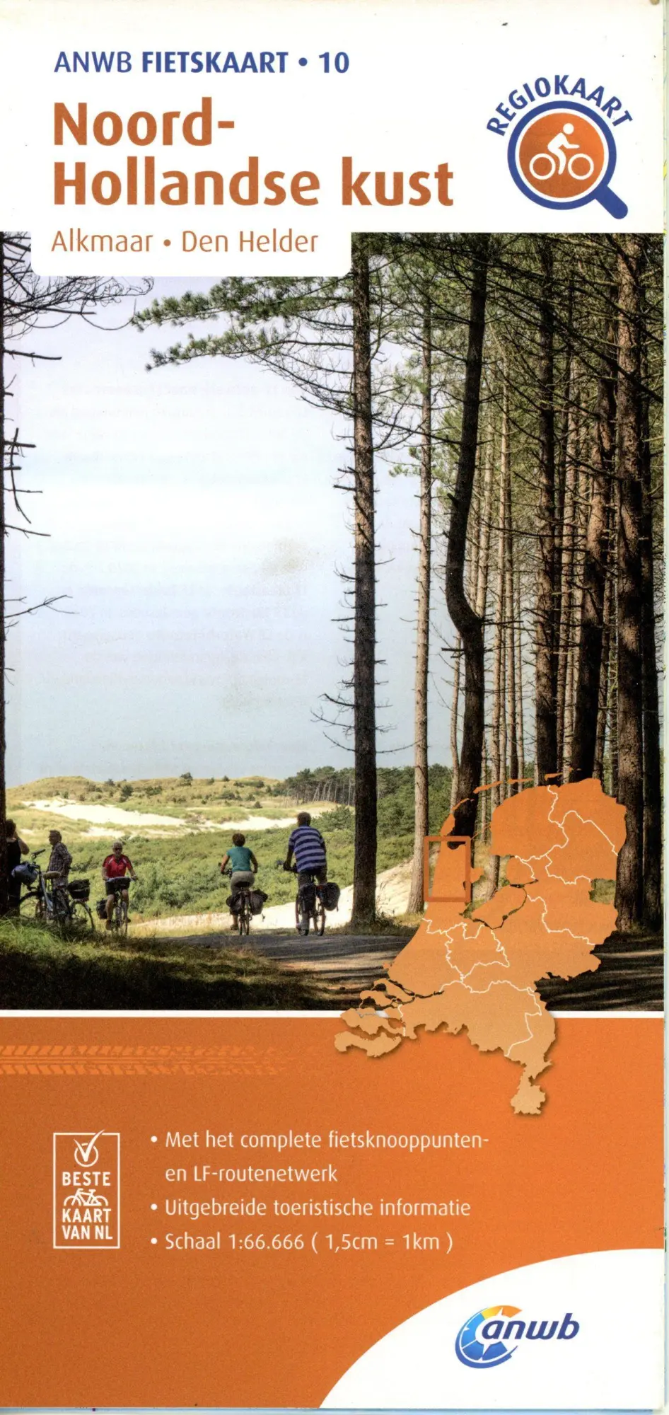 Cover: 9789018047115 | Noord-Hollandse kust (Alkmaar/ Den Helder) 1 : 66 666 (1,5cm = 1km)