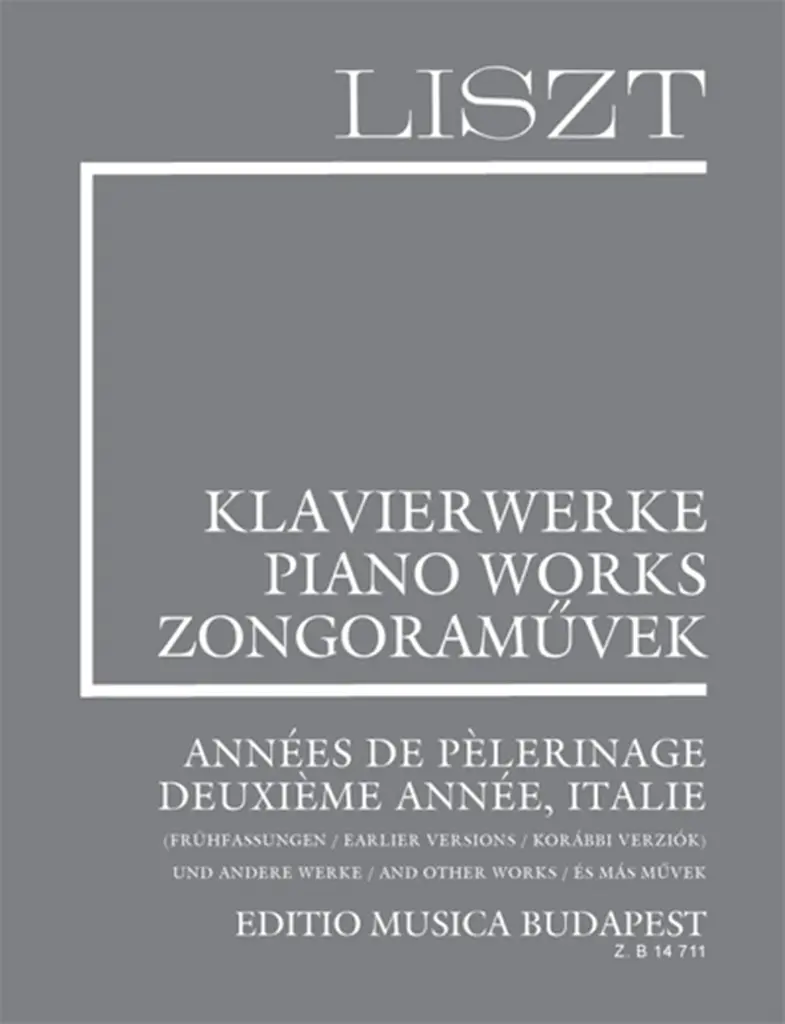 Cover: 9790080147115 | Annees de Pelerinage Deuxieme annees, Italie | Ferenc Liszt | Buch