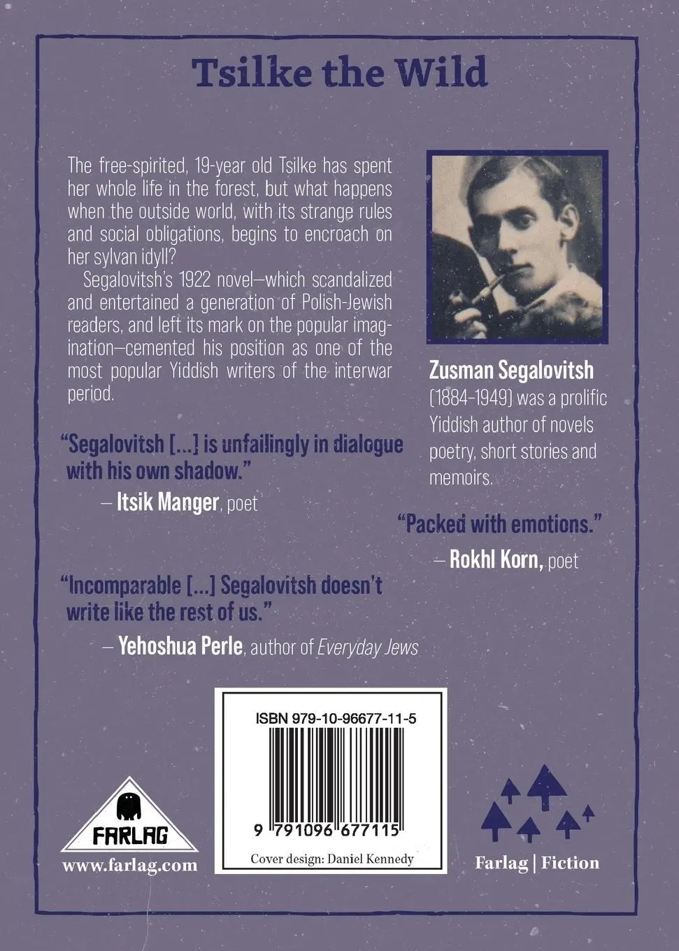 Rückseite: 9791096677115 | Tsilke the Wild | Zusman Segalovitsh | Taschenbuch | Englisch | 2022