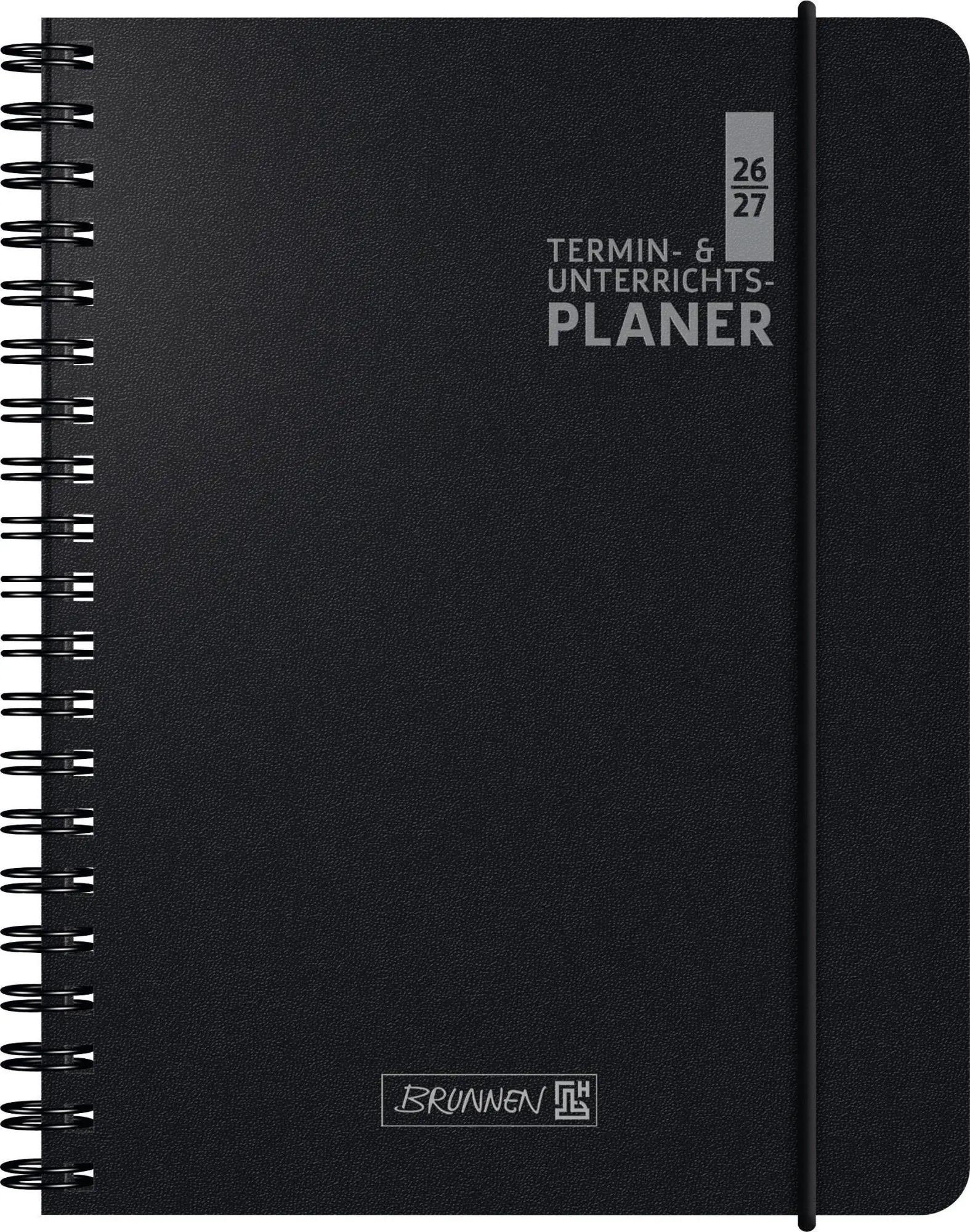 Cover: 4061947157215 | Termin- &amp; Unterrichtsplaner 2026/2027 A5, Kunststoff, schwarz | Buch