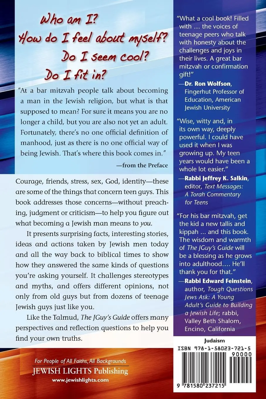 Rückseite: 9781580237215 | The JGuy's Guide | The GPS for Jewish Teen Guys | Meszler (u. a.)