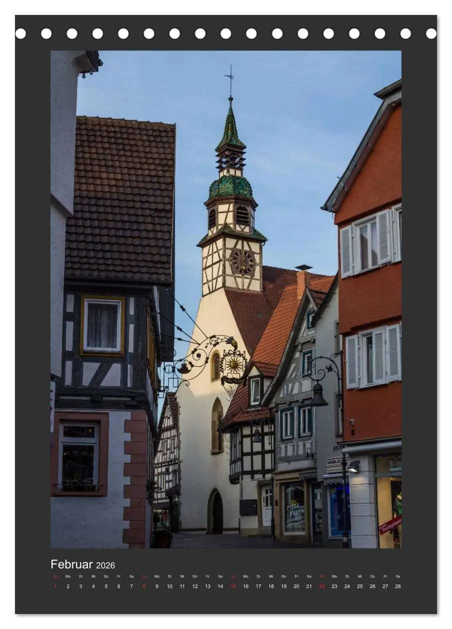 Bild: 9783516467215 | Waiblingen - Spaziergang durch die Altstadt (Tischkalender 2026 DIN...