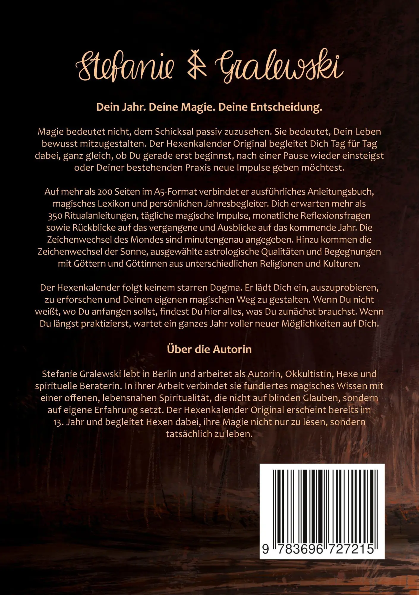 Rückseite: 9783696727215 | Hexenkalender 2027 - Das Original | Stefanie Gralewski | Taschenbuch