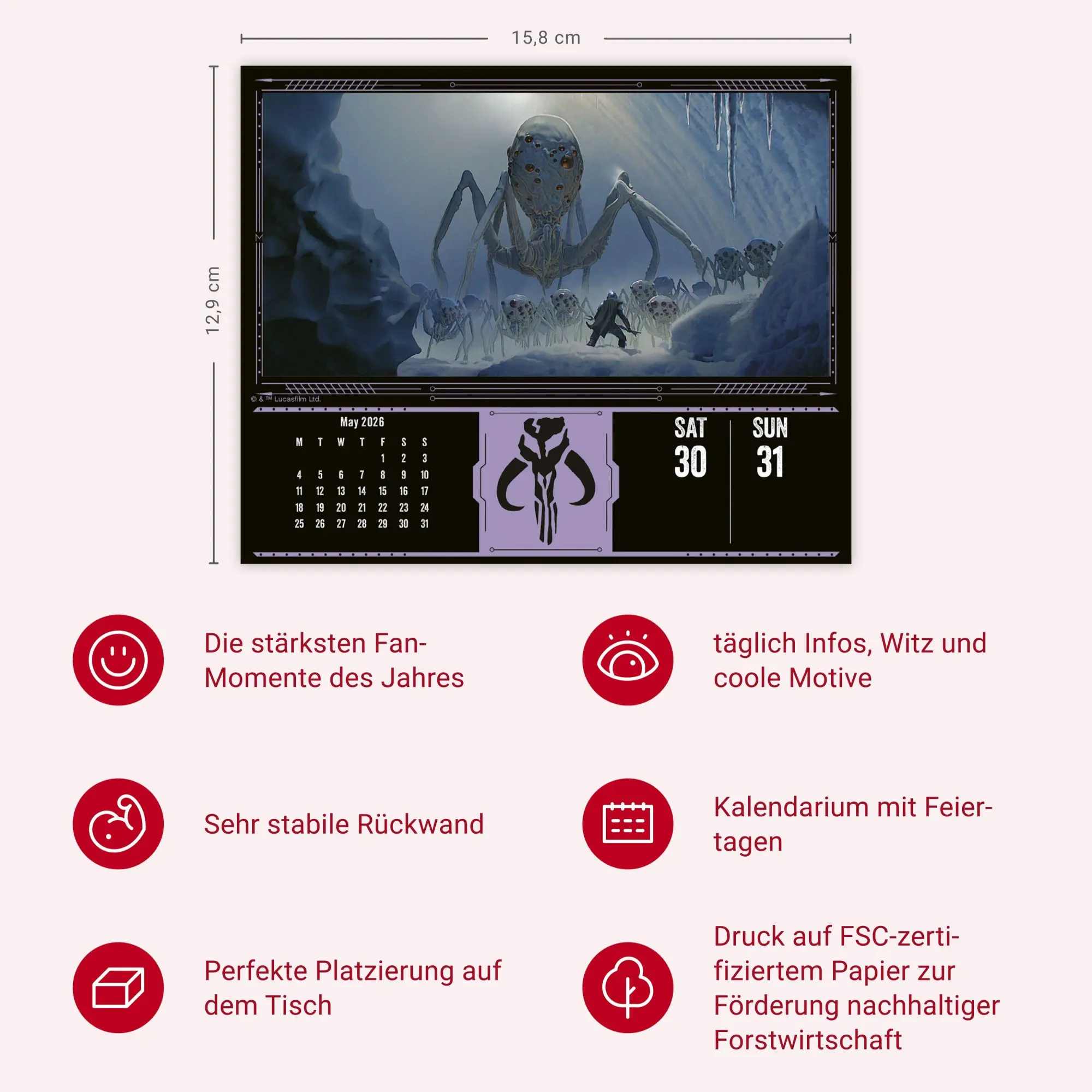 Bild: 9783840197215 | The Mandalorian Tagesabreißkalender 2026 | Kalender | 320 S. | 2026