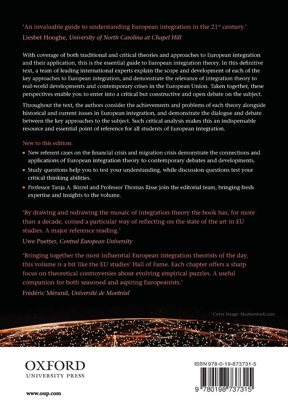 Rückseite: 9780198737315 | European Integration Theory | Antje Wiener (u. a.) | Taschenbuch