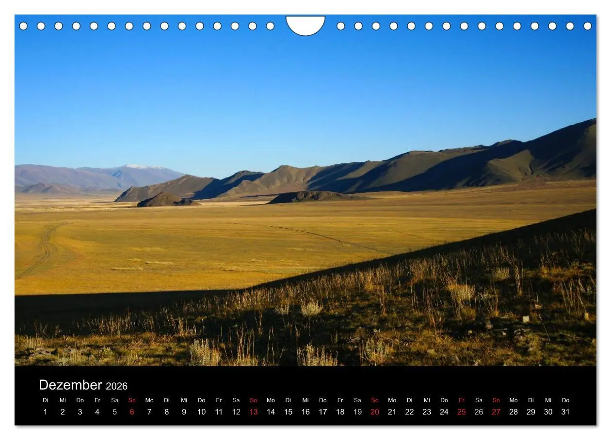 Bild: 9783516147315 | Einsame Mongolei (Wandkalender 2026 DIN A4 quer), CALVENDO...