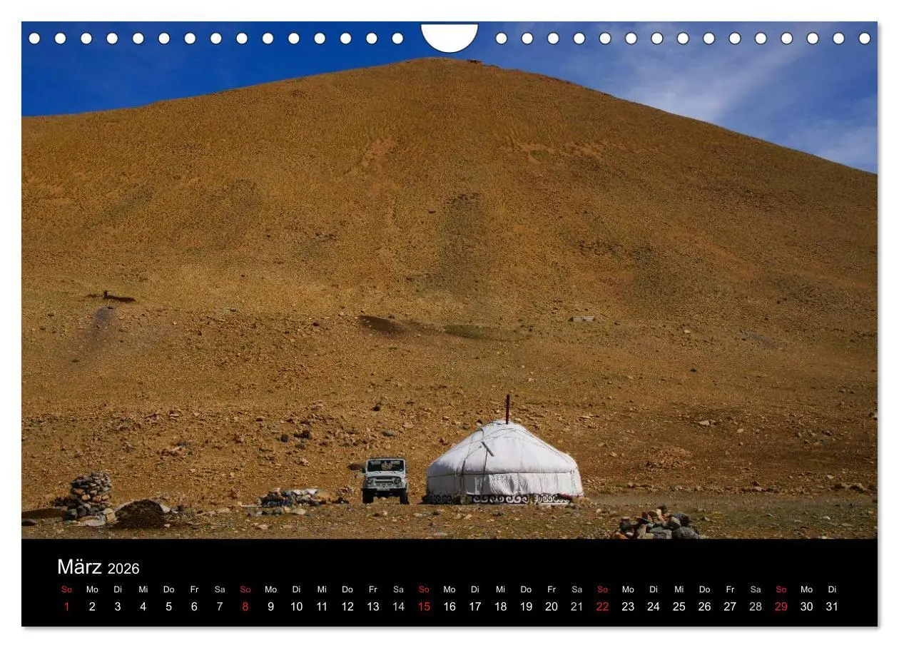 Bild: 9783516147315 | Einsame Mongolei (Wandkalender 2026 DIN A4 quer), CALVENDO...