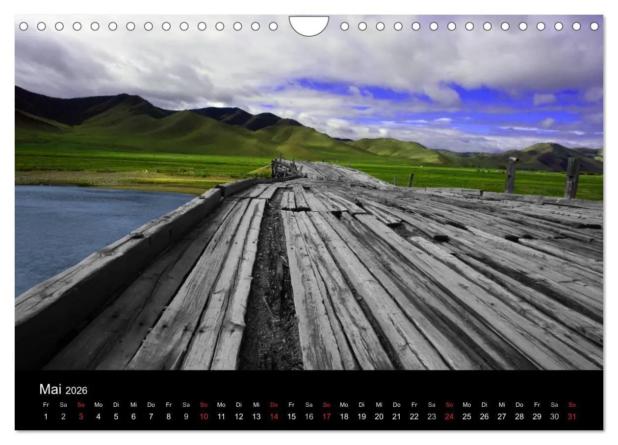 Bild: 9783516147315 | Einsame Mongolei (Wandkalender 2026 DIN A4 quer), CALVENDO...