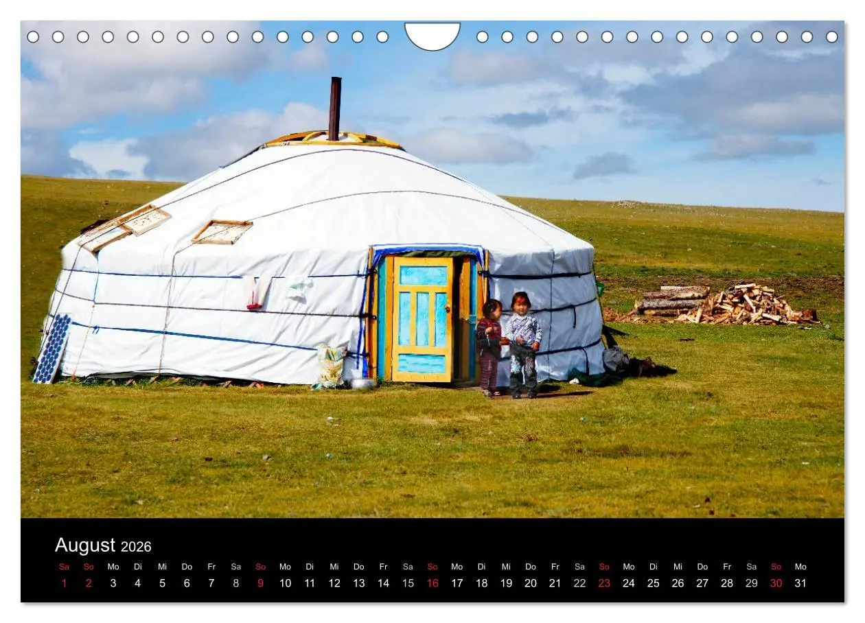 Bild: 9783516147315 | Einsame Mongolei (Wandkalender 2026 DIN A4 quer), CALVENDO...