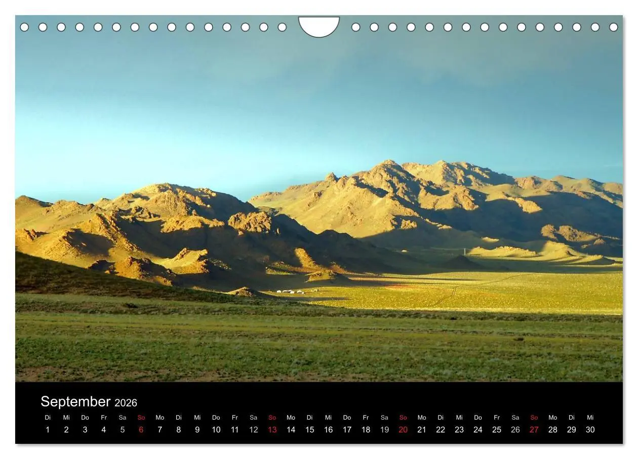 Bild: 9783516147315 | Einsame Mongolei (Wandkalender 2026 DIN A4 quer), CALVENDO...