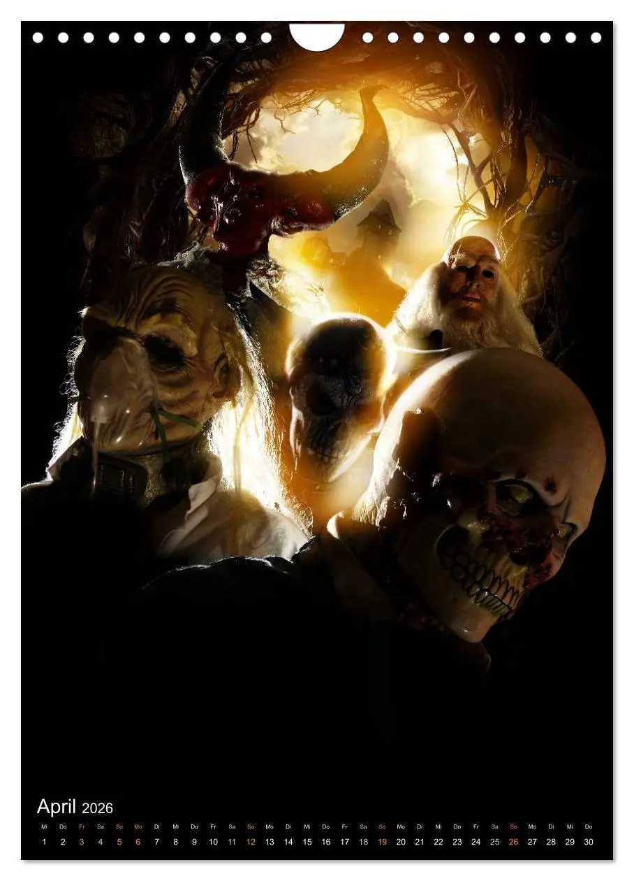 Bild: 9783516457315 | Halloween Optische Illusionen - Kalender 2026 (Wandkalender 2026...