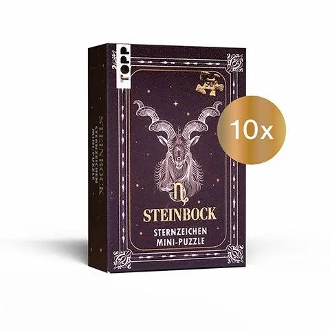 Cover: 4007742187415 | Nachfüllset: Sternzeichen Mini-Puzzle Steinbock 10 St. | Frechverlag