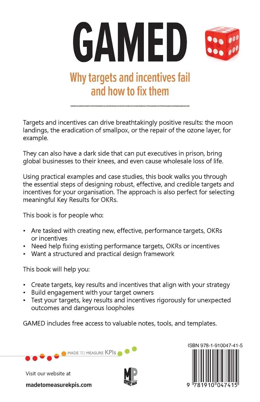 Rückseite: 9781910047415 | GAMED | Why targets and incentives fail and how to fix them | Smith