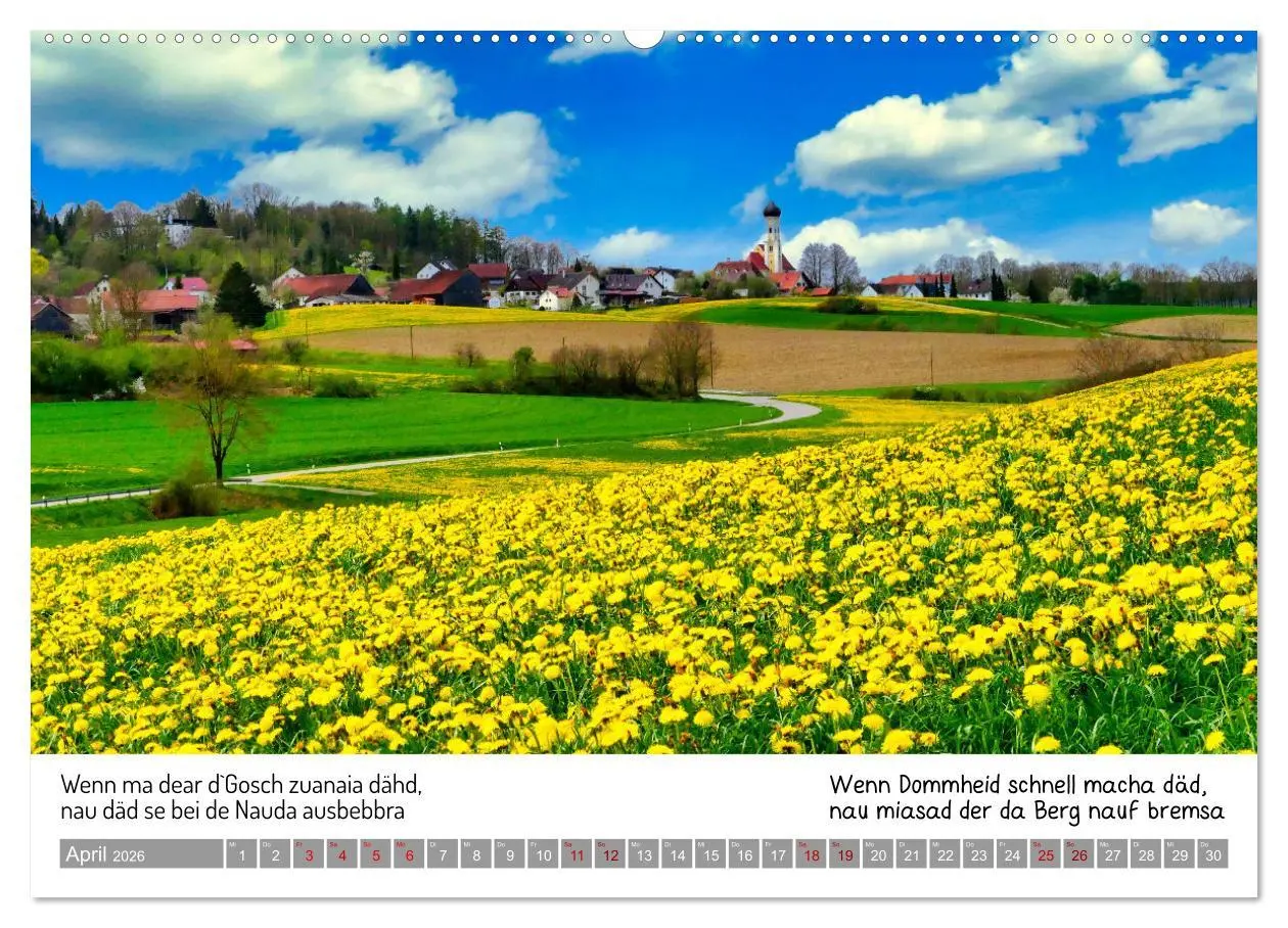 Bild: 9783457287415 | 03 Schwäbische Sprichwörter - Dös au no! (Wandkalender 2026 DIN A2...