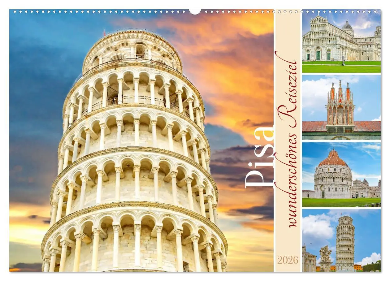 Cover: 9783457357415 | Pisa - wunderschönes Reiseziel (Wandkalender 2026 DIN A2 quer),...