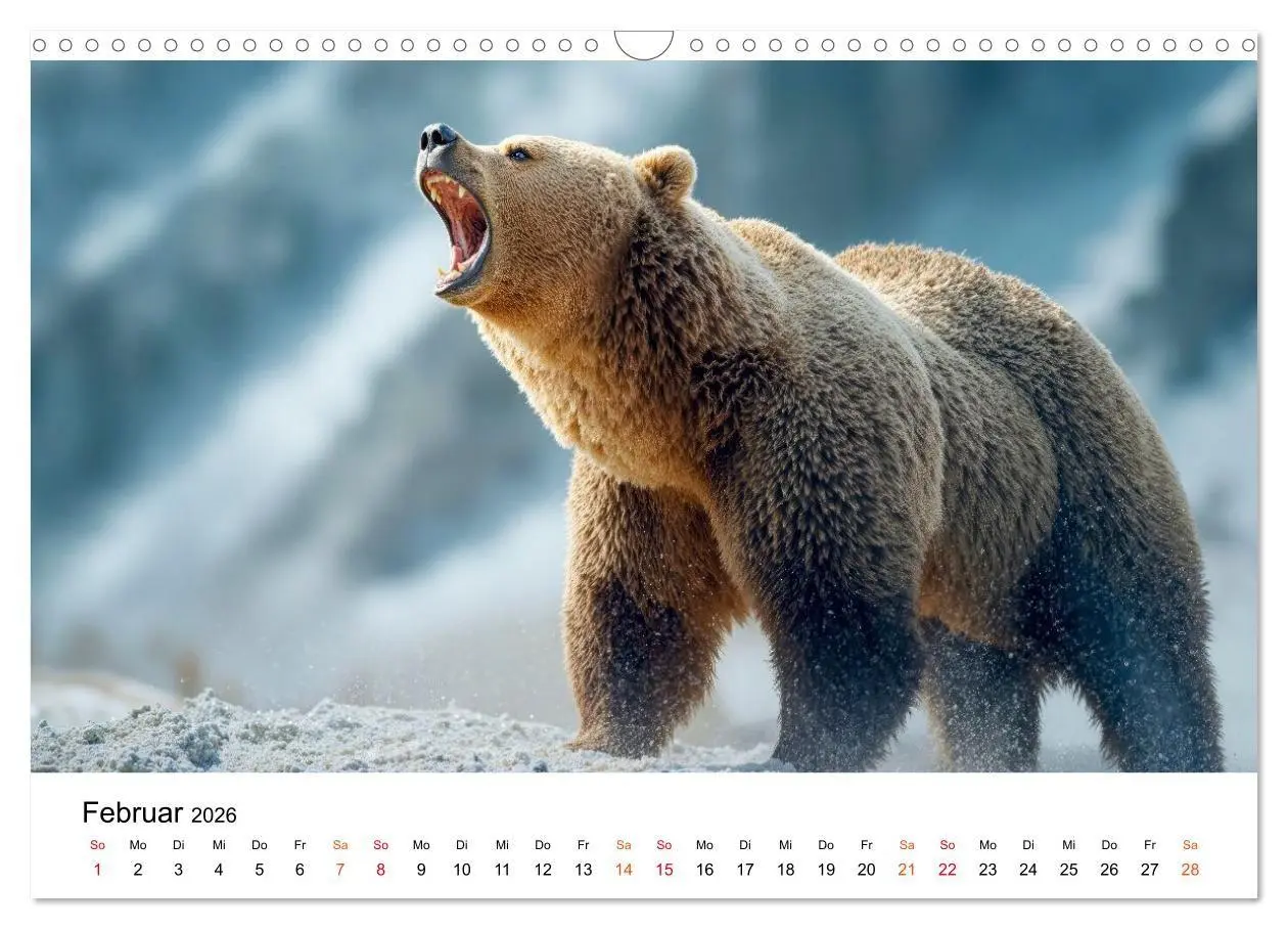 Bild: 9783516687415 | Bären - Die Macht der Natur (Wandkalender 2026 DIN A3 quer),...