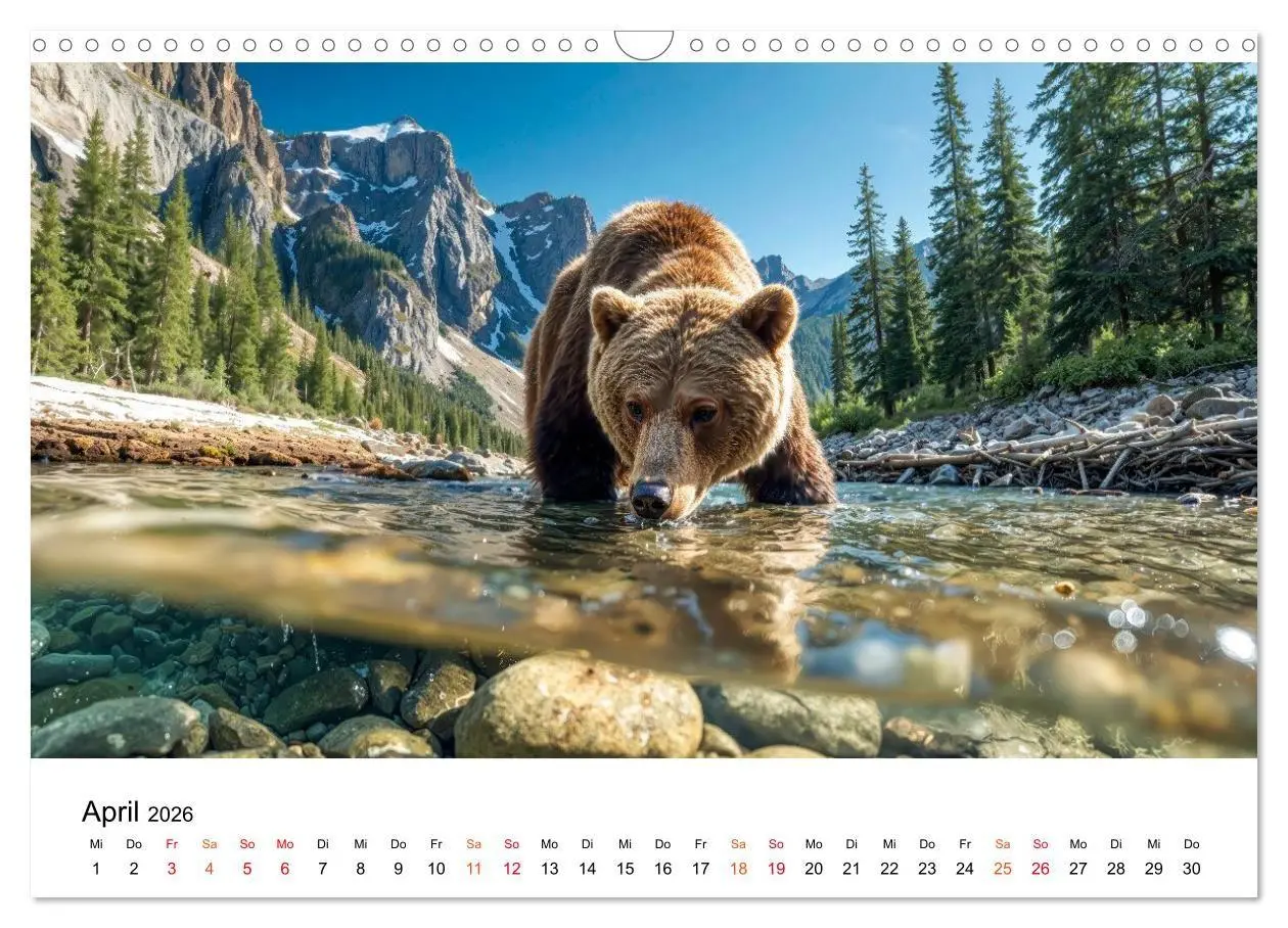 Bild: 9783516687415 | Bären - Die Macht der Natur (Wandkalender 2026 DIN A3 quer),...