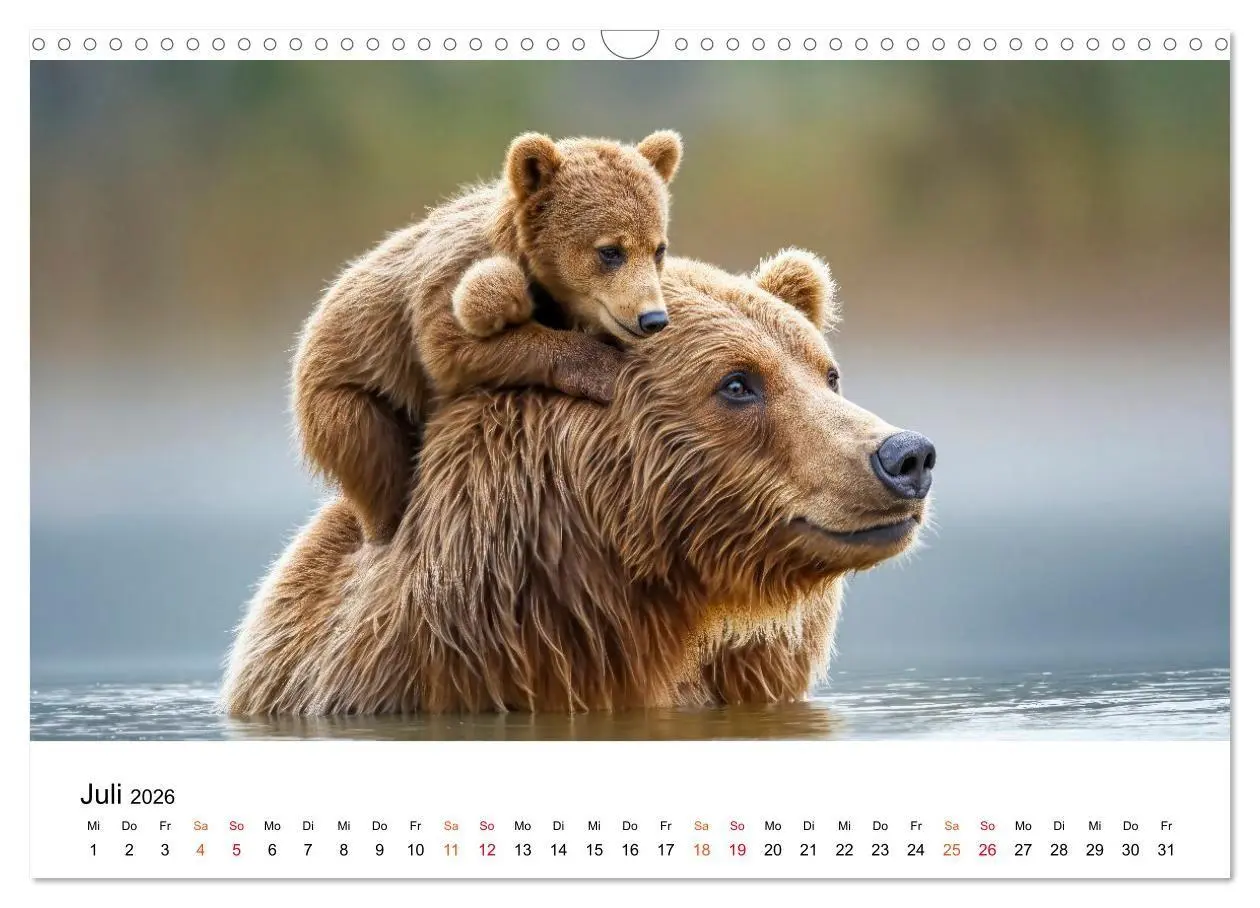 Bild: 9783516687415 | Bären - Die Macht der Natur (Wandkalender 2026 DIN A3 quer),...