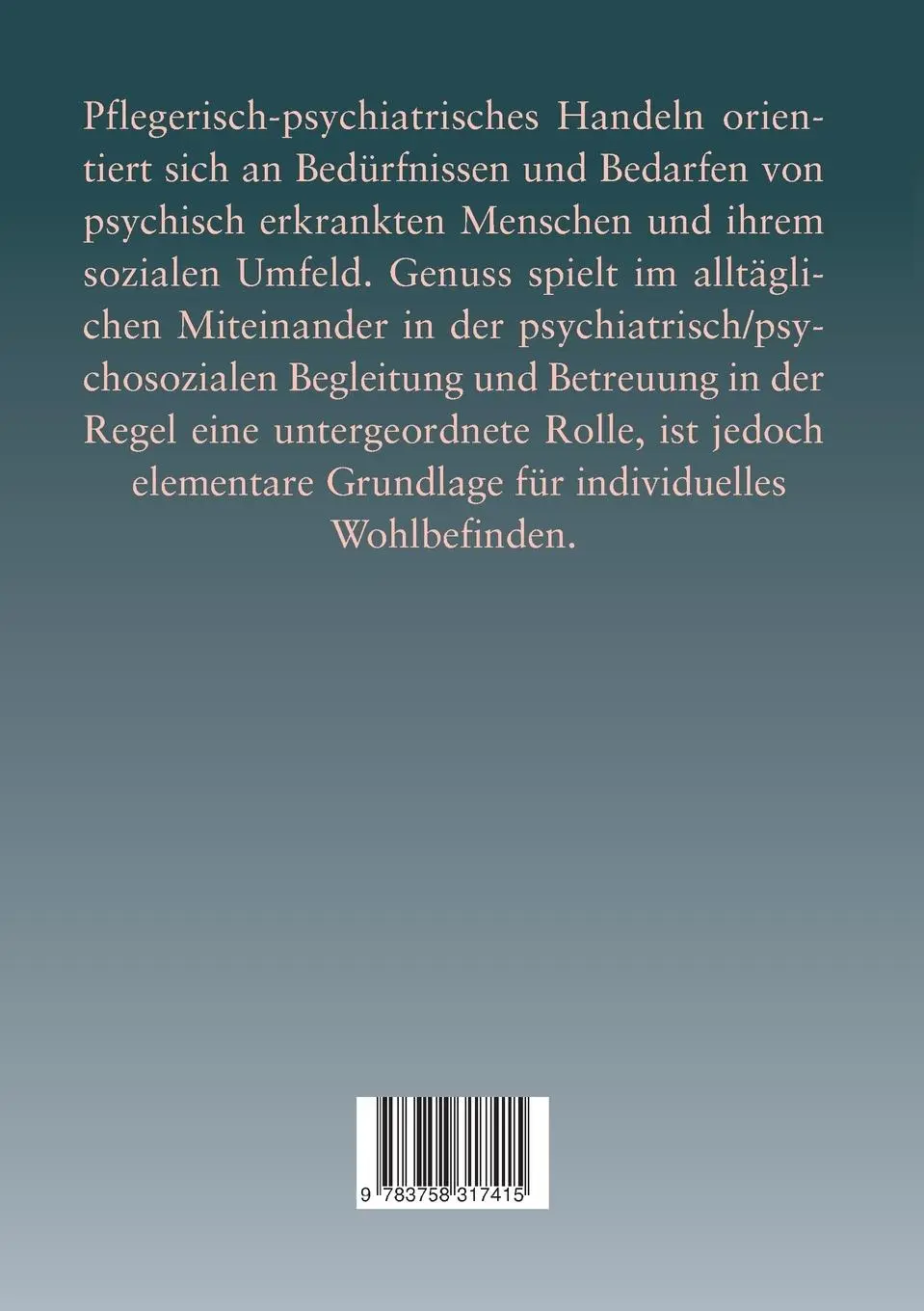 Rückseite: 9783758317415 | Genuss und Genießen im Alltag fördern | Hilde Schädle-Deininger | Buch