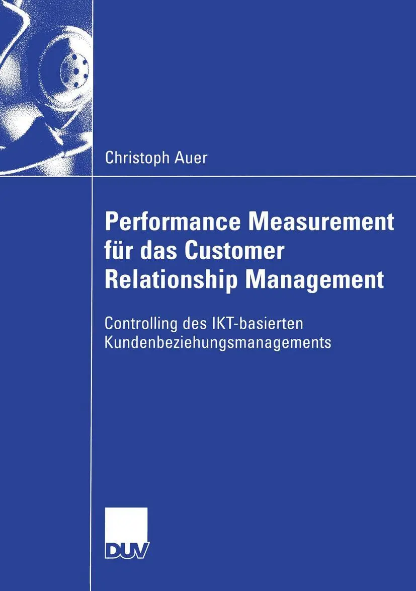 Cover: 9783824407415 | Performance Measurement für das Customer Relationship Management