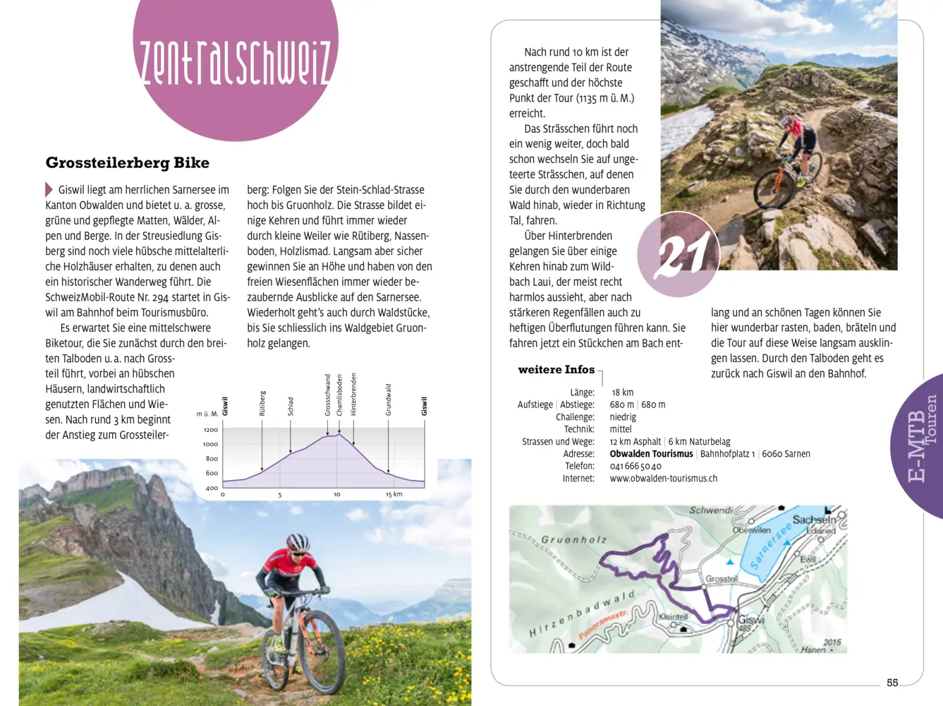 Bild: 9783259037515 | Kümmerly+Frey Erlebnis Schweiz E-Mountainbike Touren - Führer | Buch
