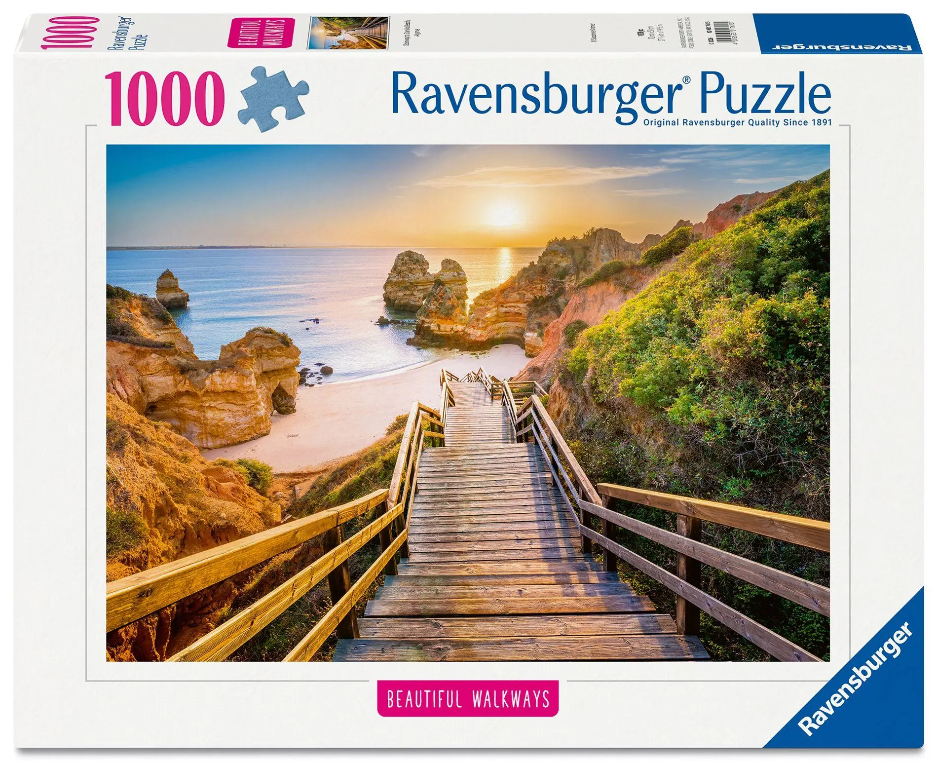 Cover: 4005555017615 | Erwachsenenpuzzle 1000 Teile - Holztreppe zum Praio do Camillo | Spiel