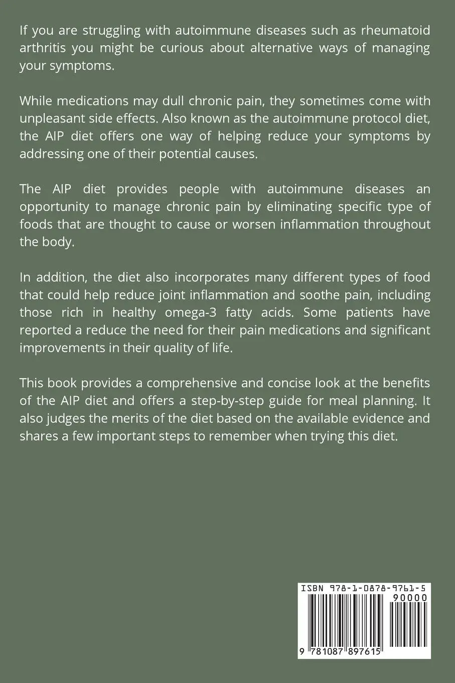 Rückseite: 9781087897615 | AIP (Autoimmune Protocol) Diet | Brandon Gilta | Taschenbuch | 2020