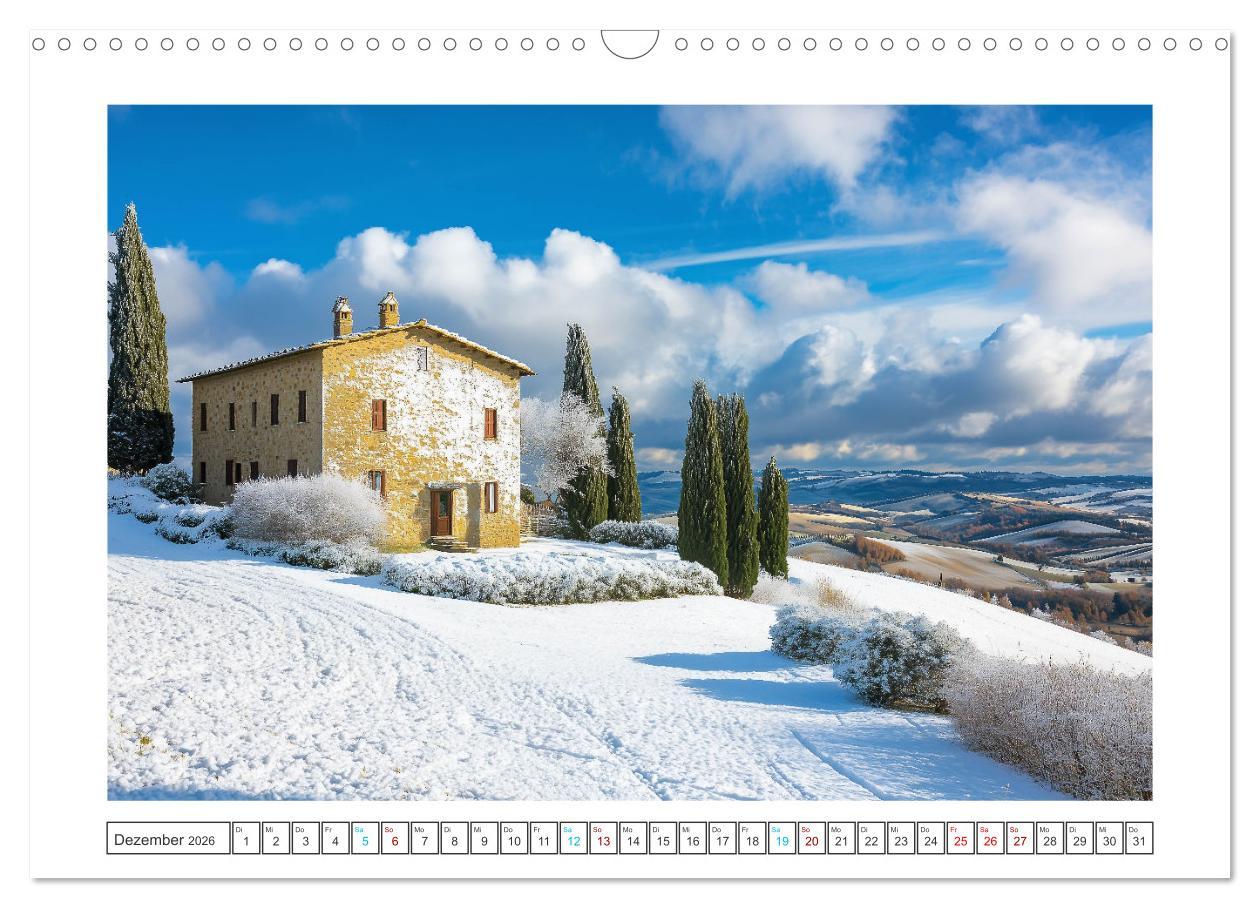 Bild: 9783457267615 | Zypressen und Weinberge (Wandkalender 2026 DIN A3 quer), CALVENDO...