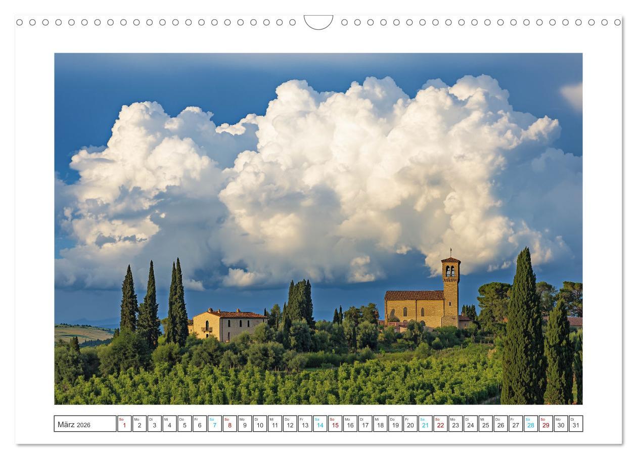 Bild: 9783457267615 | Zypressen und Weinberge (Wandkalender 2026 DIN A3 quer), CALVENDO...