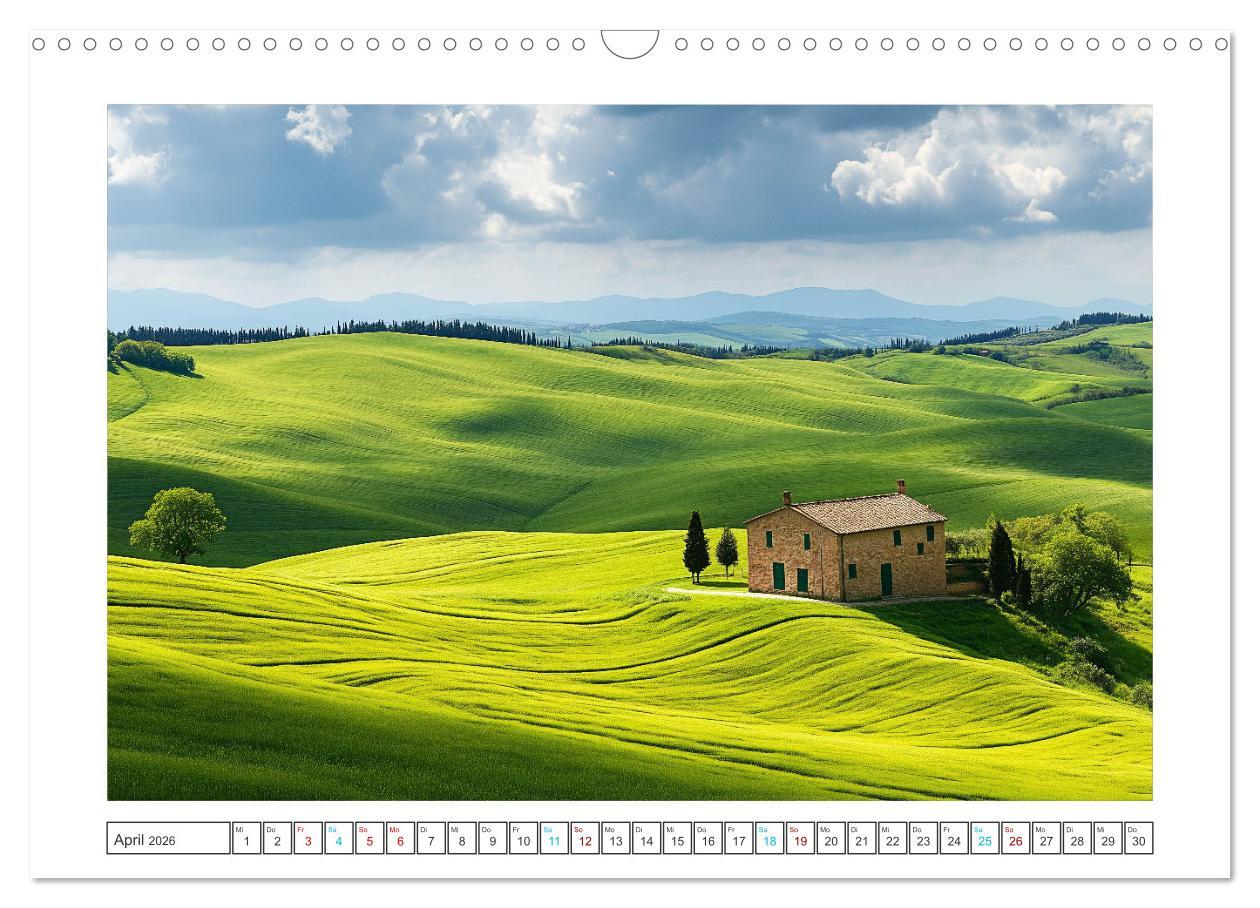 Bild: 9783457267615 | Zypressen und Weinberge (Wandkalender 2026 DIN A3 quer), CALVENDO...