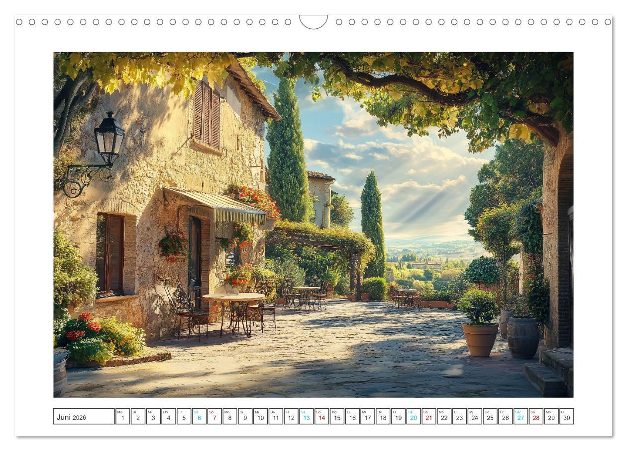 Bild: 9783457267615 | Zypressen und Weinberge (Wandkalender 2026 DIN A3 quer), CALVENDO...