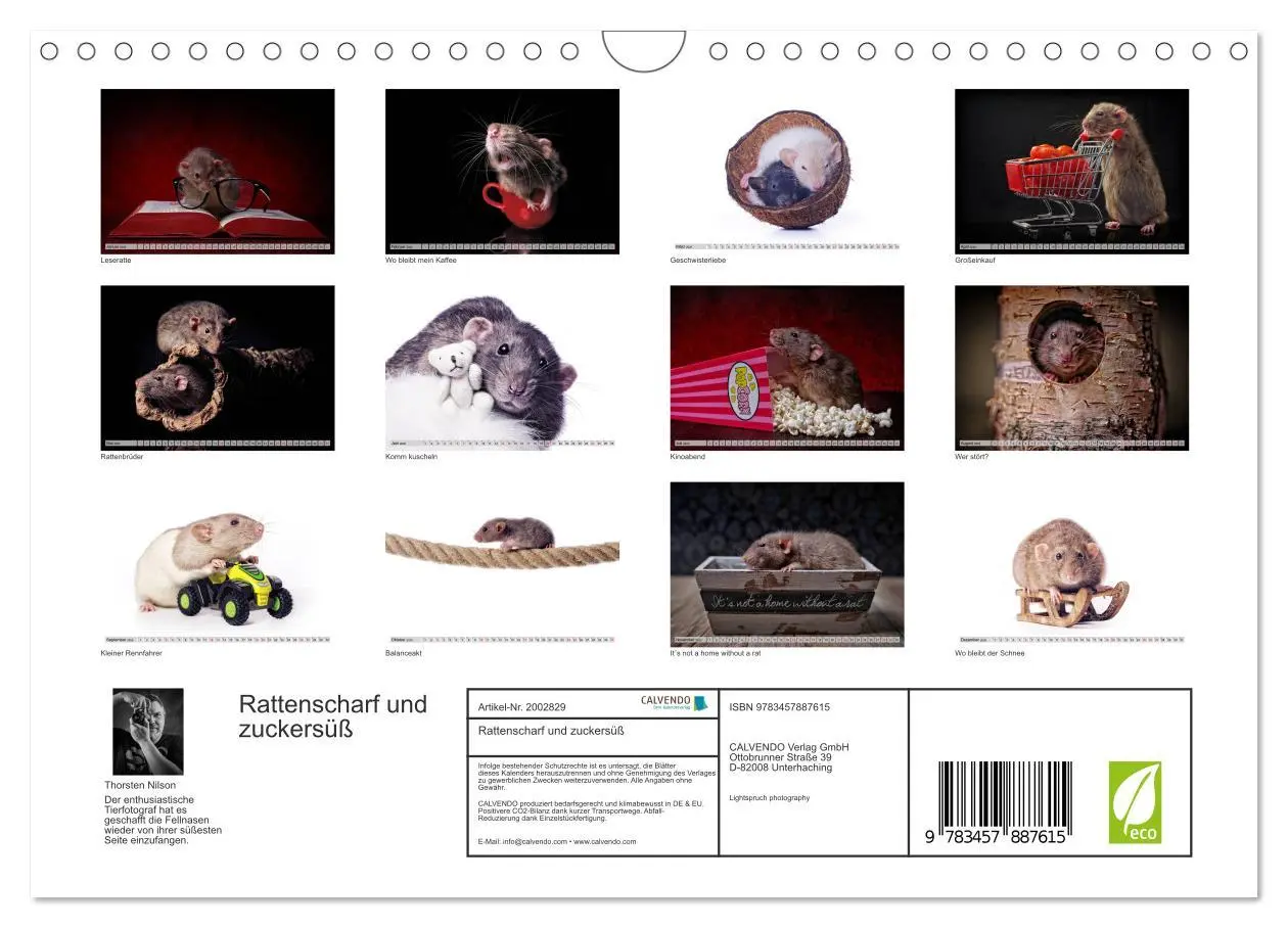 Bild: 9783457887615 | Rattenscharf und zuckersüß (Wandkalender 2026 DIN A4 quer),...