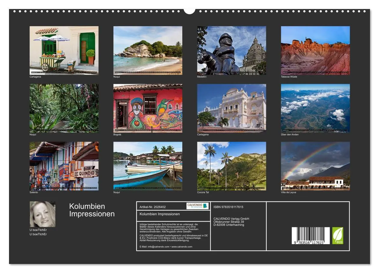 Bild: 9783516117615 | Kolumbien Impressionen (hochwertiger Premium Wandkalender 2026 DIN...
