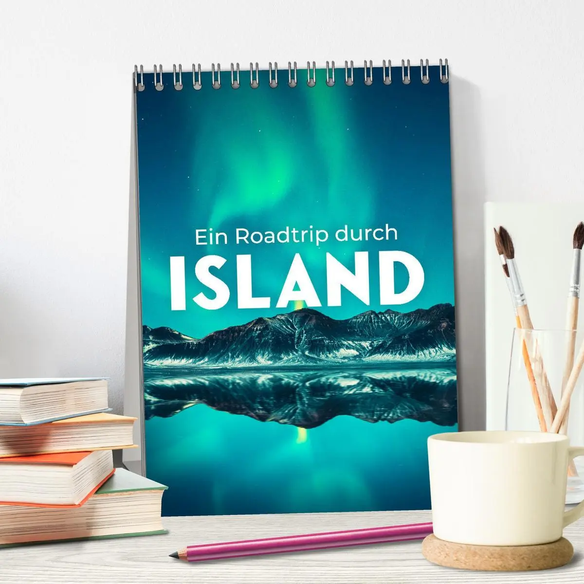 Bild: 9783516357615 | Ein Roadtrip durch Island (Tischkalender 2026 DIN A5 hoch),...