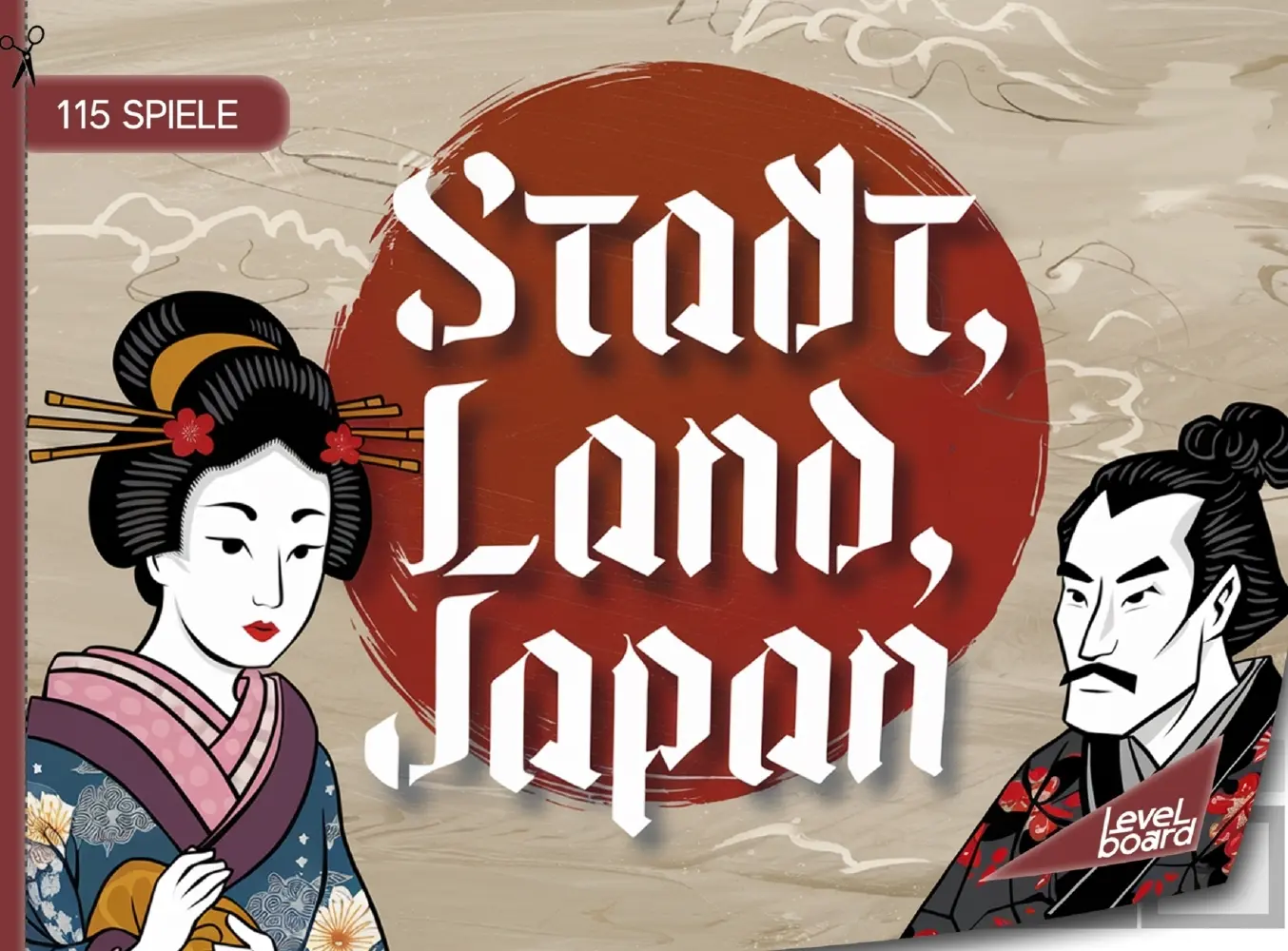 Cover: 9783693197615 | Stadt, Land, Japan - 115 Spielblöcke | levelBoard Spiele | Taschenbuch