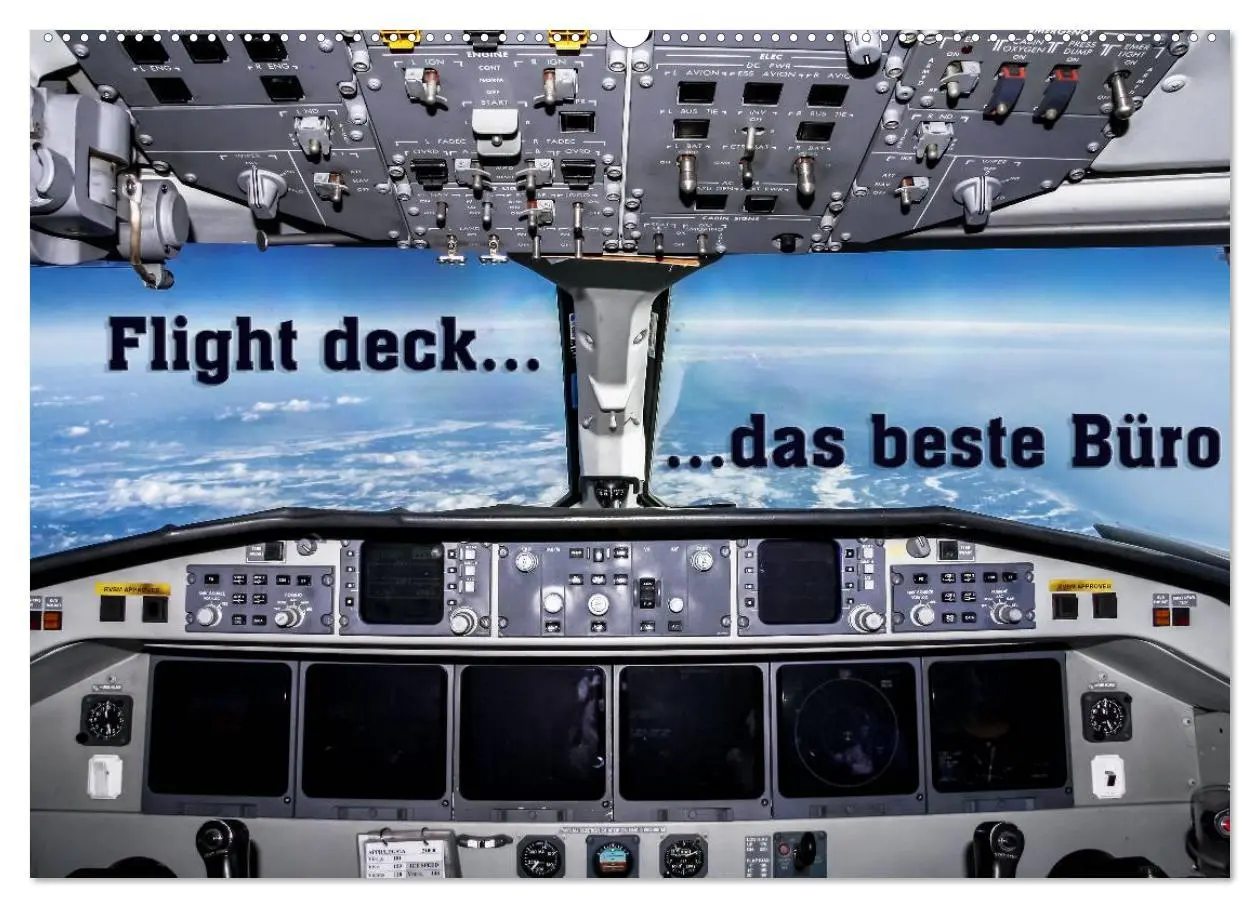 Cover: 9783457947715 | Flight deck - das beste Büro (Wandkalender 2026 DIN A2 quer),...