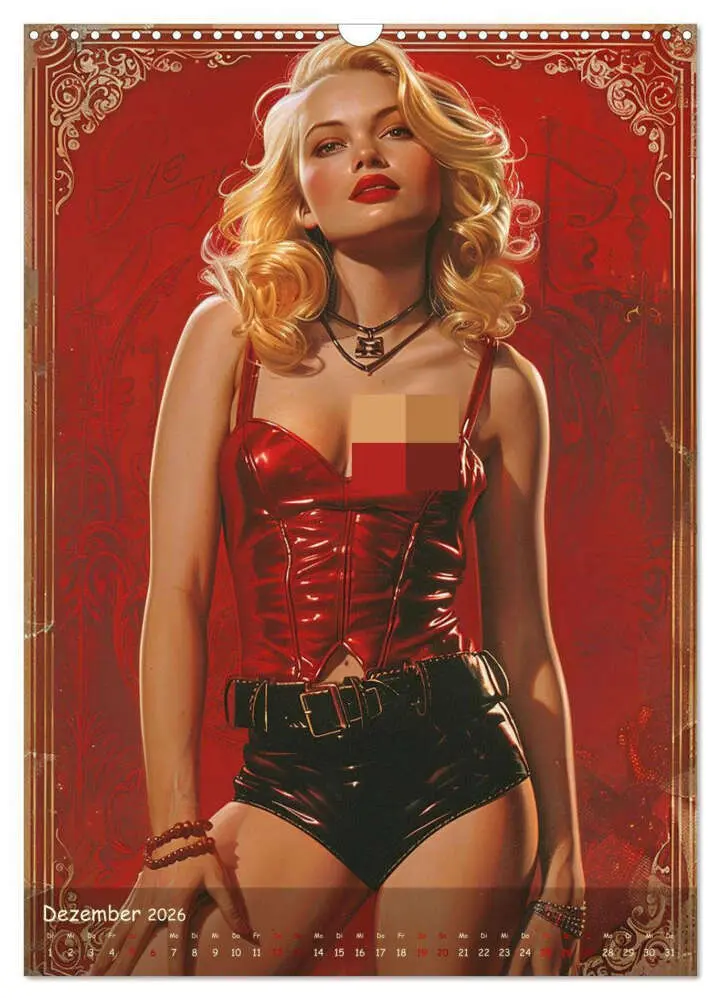 Bild: 9783516277715 | Vintage Erotik in Lack und Leder (Wandkalender 2026 DIN A3 hoch),...