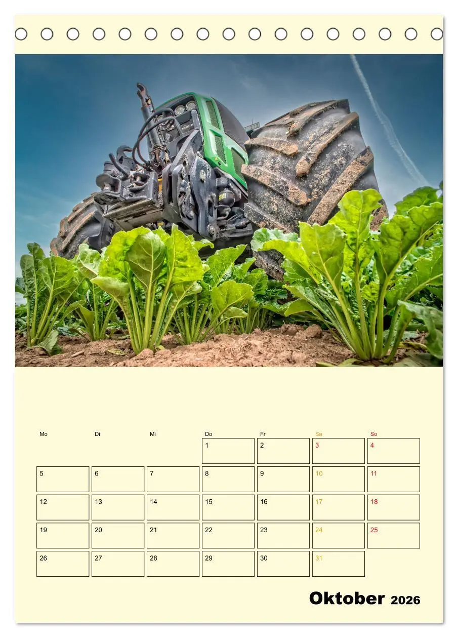 Bild: 9783516347715 | Traktor Giganten (Tischkalender 2026 DIN A5 hoch), CALVENDO...
