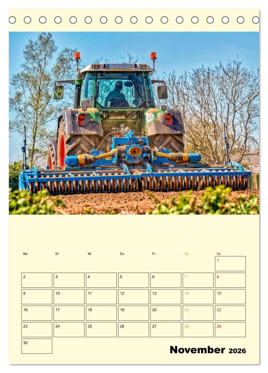 Bild: 9783516347715 | Traktor Giganten (Tischkalender 2026 DIN A5 hoch), CALVENDO...