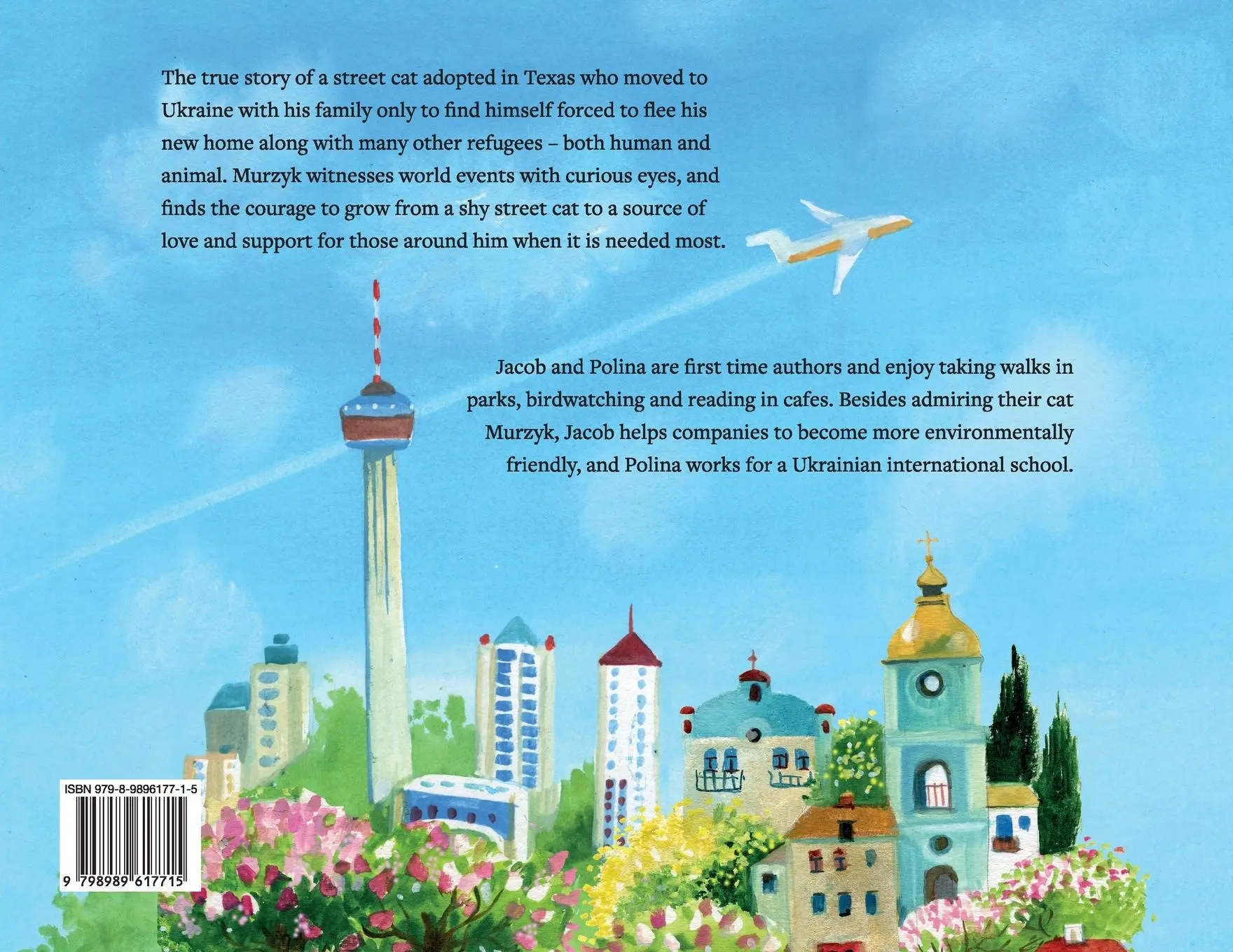 Rückseite: 9798989617715 | Where a Cat Belongs | Murzyk's Journey from Texas to Ukraine | Buch