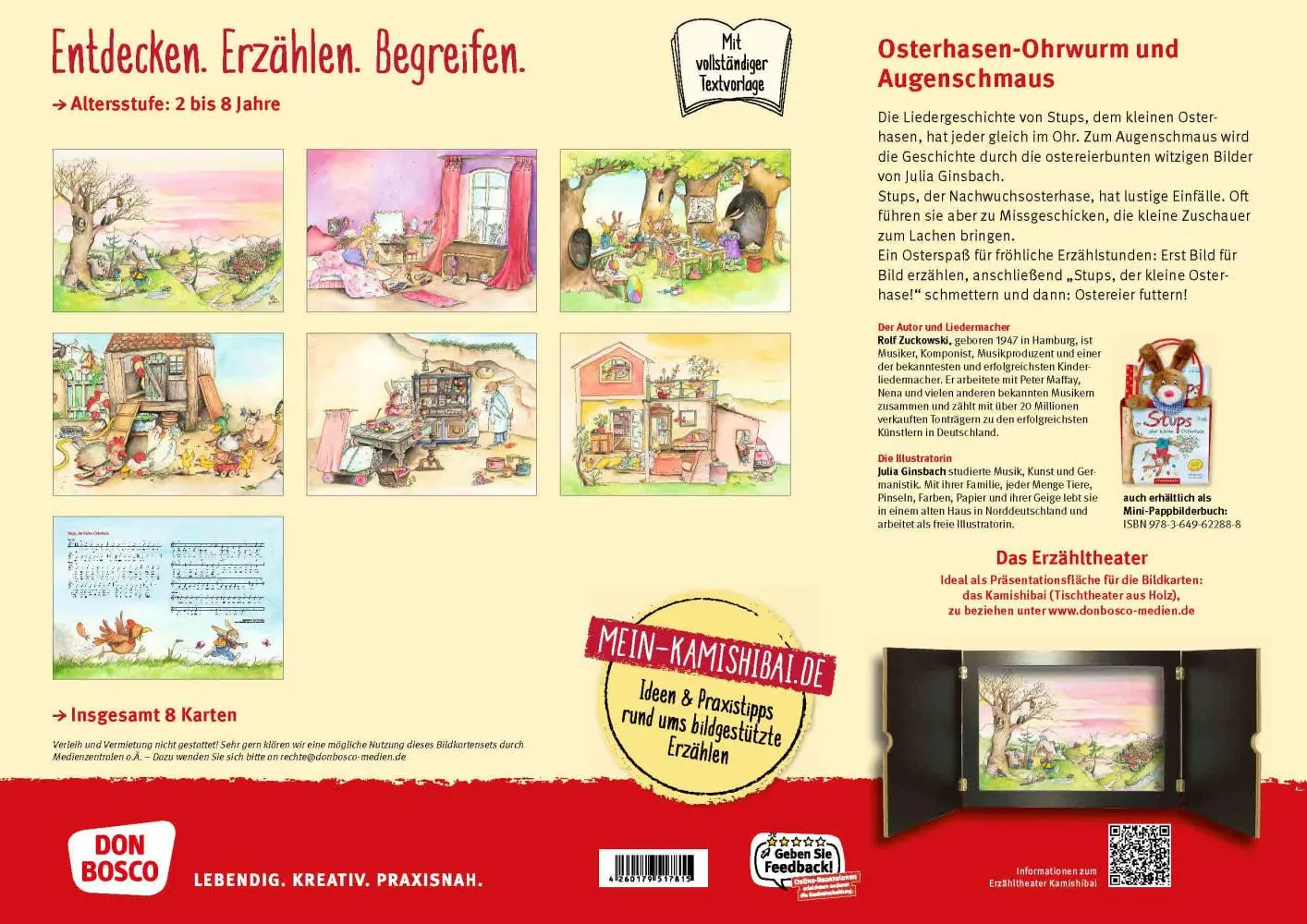 Bild: 4260179517815 | Stups, der kleine Osterhase. Kamishibai Bildkartenset | Box | 8 S.