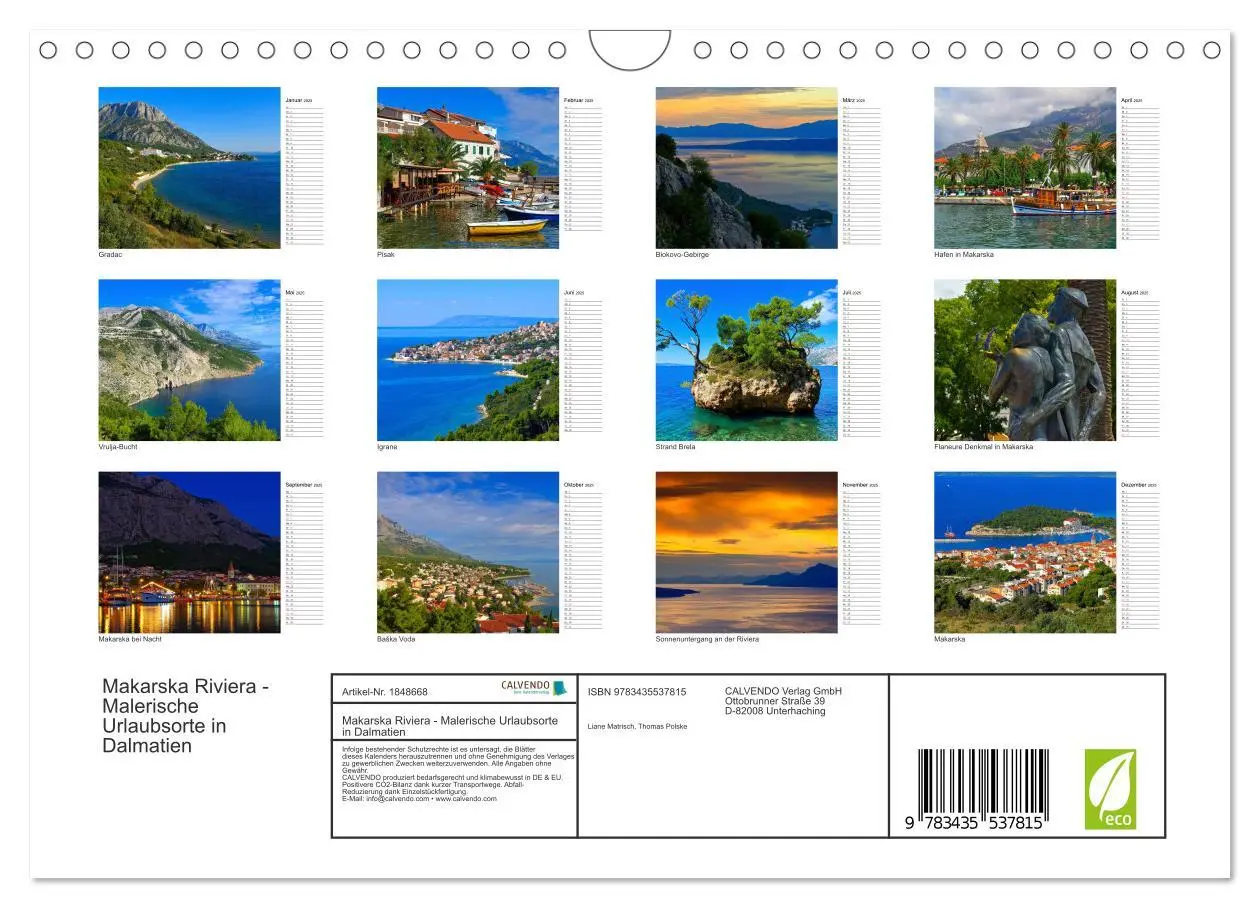 Bild: 9783435537815 | Makarska Riviera - Malerische Urlaubsorte in Dalmatien...