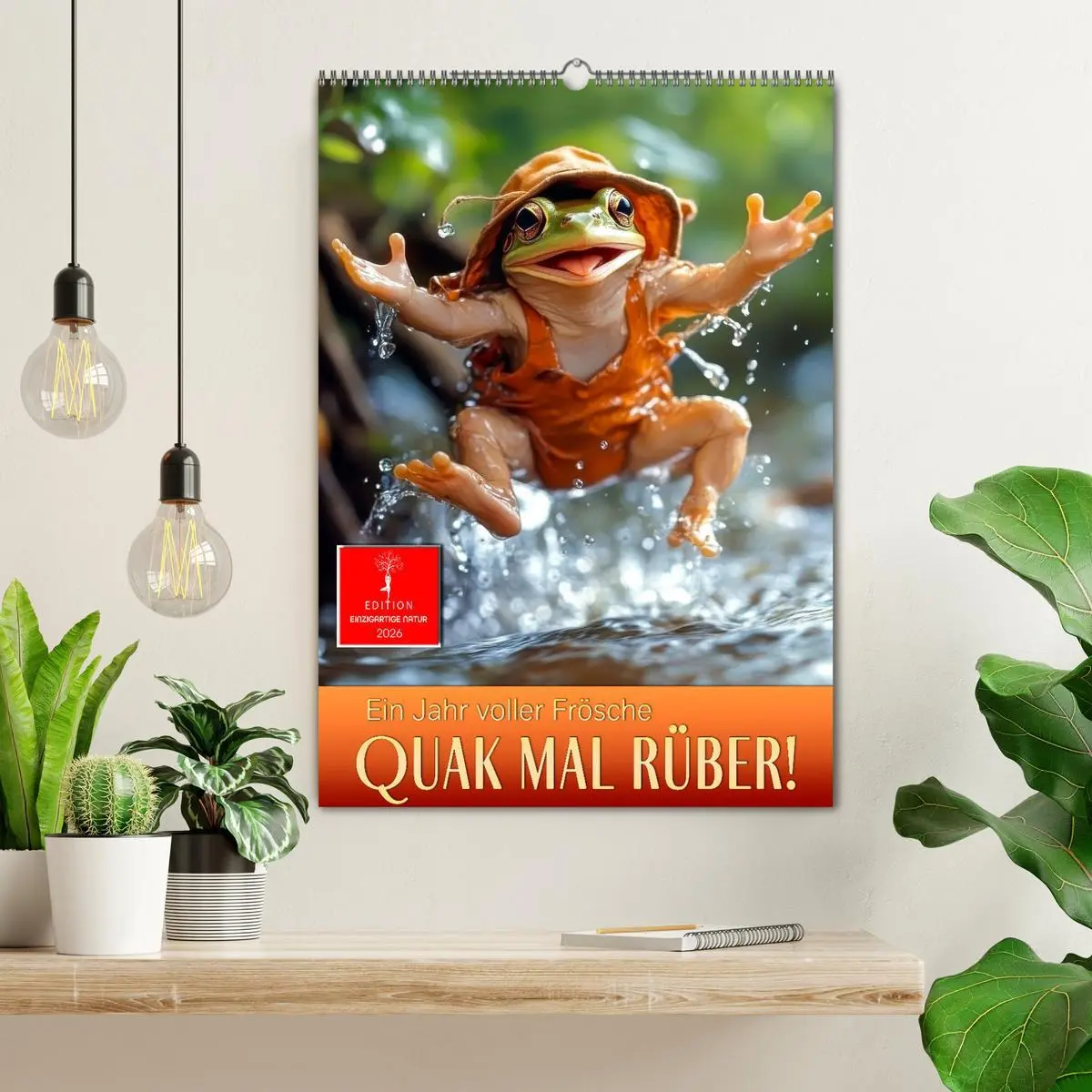 Bild: 9783457247815 | Quak mal rüber - ein Jahr voller Frösche (Wandkalender 2026 DIN A2...
