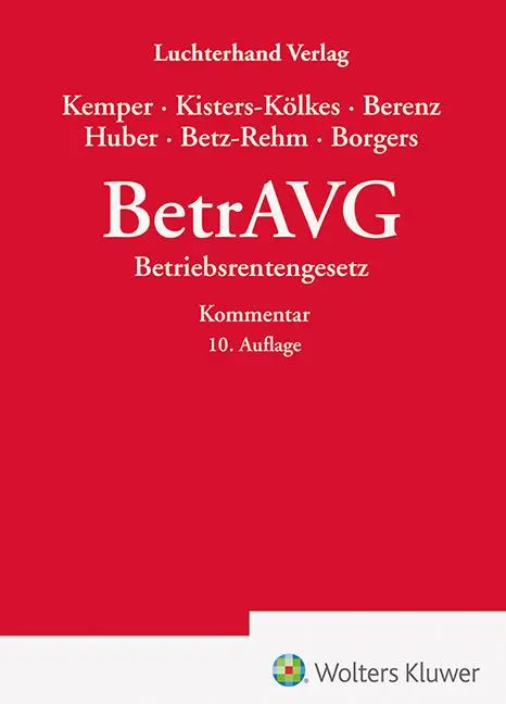 Cover: 9783472097815 | BetrAVG - Kommentar | Margret Kisters-Kölkes (u. a.) | Buch | 826 S.